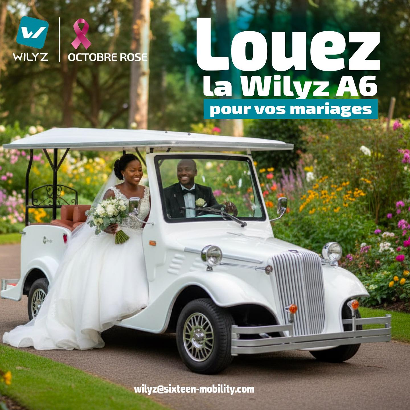 Wilyz A6 Vintage : Location de Voiture de Mariage Électrique à Abidjan - Faites de Votre Grand Jour un Souvenir Inoubliable